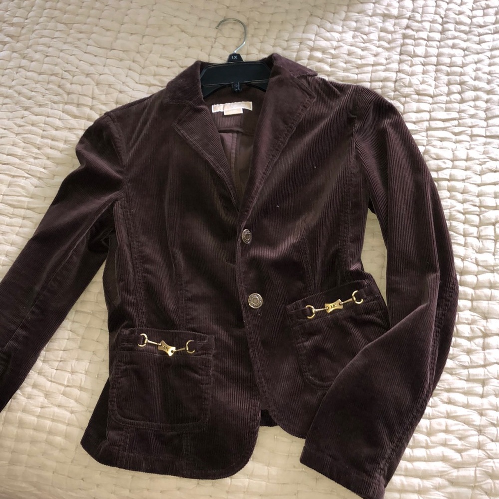 Michael Kors Brown Suede Blazer